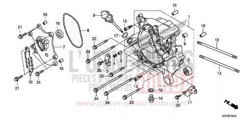 RIGHT CRANKCASE SH150DD de 2013